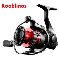HT Best Value! 5.2:1 Spinning Fishing Reel - Ultra-Smooth Retrieve, Perfect for Bass & Trout (Red)