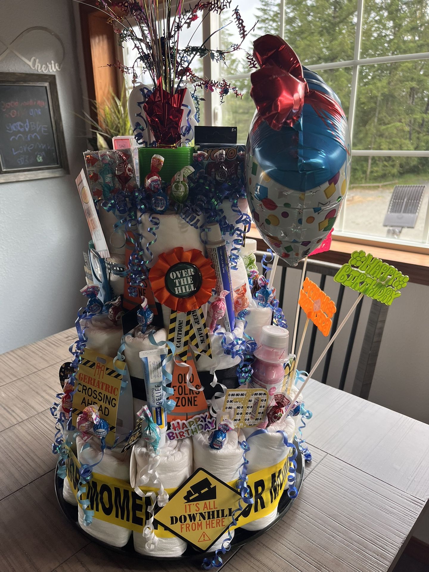 50th Birthday Diaper Cake 