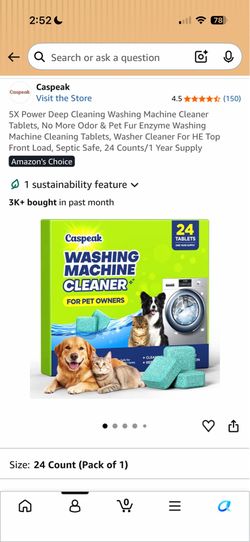 Brand new unopened box deep cleaning washing machine cleaner tablets one year supply