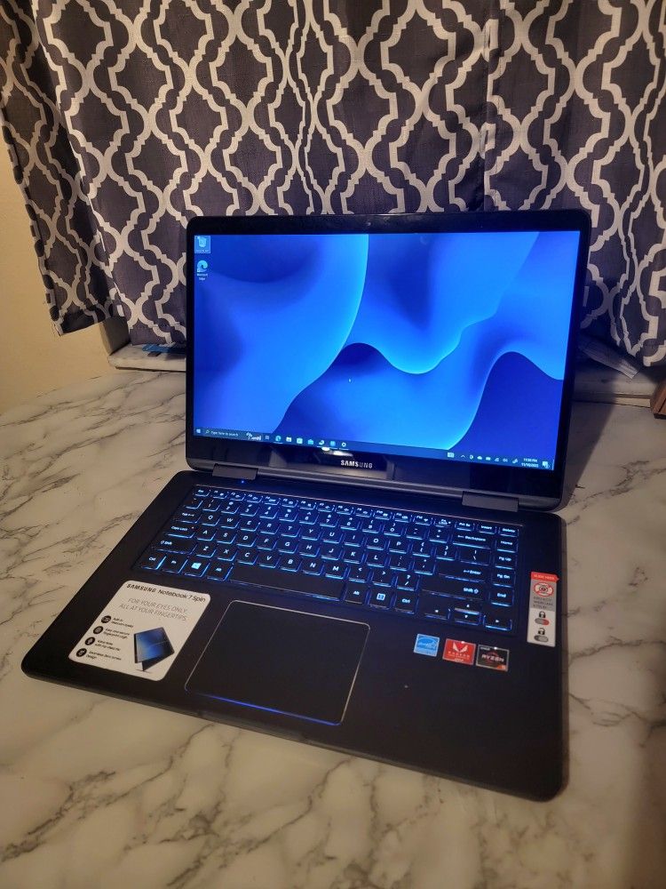 Samsung Notebook 7 Spin 15.6" laptop Fast ๐ Quad Core AMD Ryzen 5 12GB. 1TB SSD
