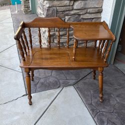 Antique Maple “Gossip” Phone Table