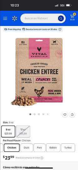 Chicken flavor cat food dry foods