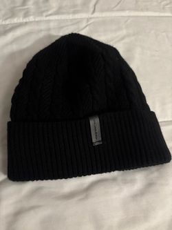 CP Sport Black Cable Knit Beanie