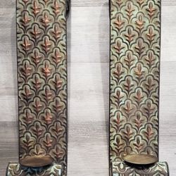 Scroll Metal Wall Candle Holders