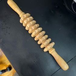 Manual Wooden Fascia Massage Roller Trigger Points for Release Cellulite Sore Muscle Blasting 