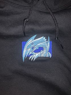 Custom Patch Blue Eyes White Dragon Hoodie