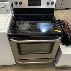 Frigidaire Stainless Steel Glass Top Stove 