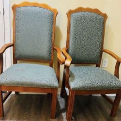 Pair of Wooden Armchairs