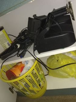 Fish tank , extra double filter,neon light,fish food, everything you need pretty much to start your own Little aquarium