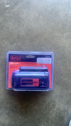 Black & Decker 40 V battery