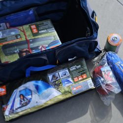 Full set of camping gear