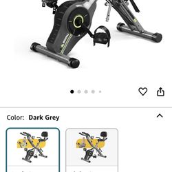 Exercise Bike, 5 in 1 Foldable Stationary Bike for Seniors, 8-Level Adjustable Magentic Resistance, Indoor Recumbent Bike with 330LB Capacity, Comfort