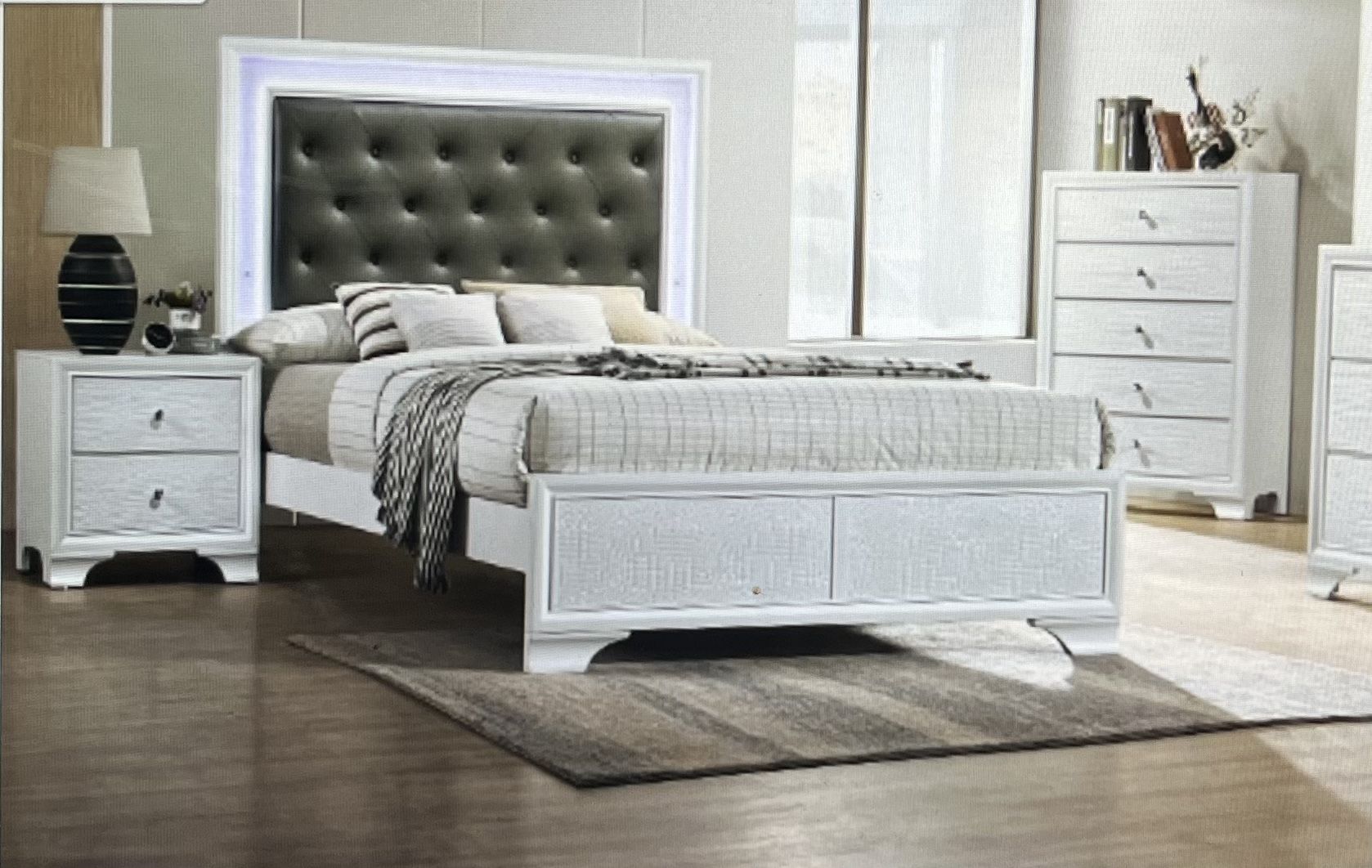 Eastern King Bedroom Set With Brand New Matress Too