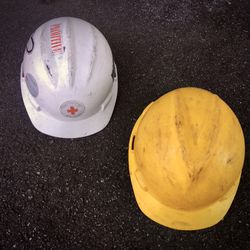 Pair Hard Hats -  LAST Chance!  Must Go ASAP - $8 Takes Both!