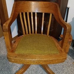 Vintage Office Chair By B.L. Marble Chair Co. 