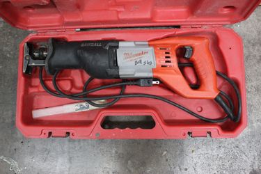 Milwaukee 6509-31 12 Amp 3/4 in Corded Sawzall Reciprocating Saw W/ Hard Case