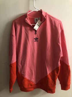 Oversized Jacket, Adidas, NWT, small, pink and orange color