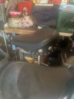 Pair of motorcycle bar stools