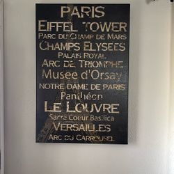 Paris Print On Canvas