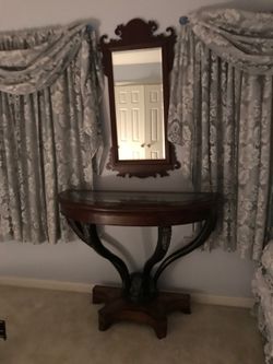Mirror and table pice
