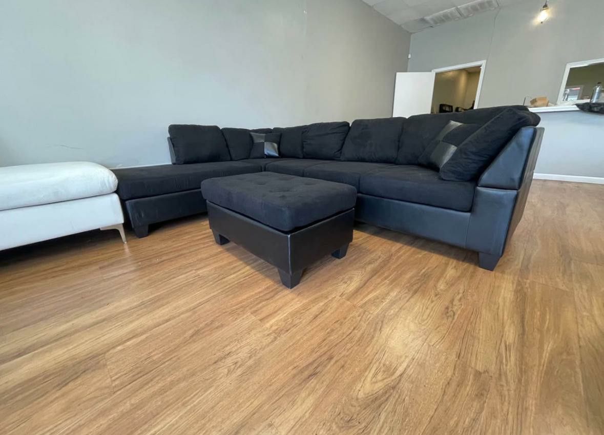 GLAM WHITE LUXURIOUS IVORY SOFA $695 WITH DELIVERY!! COMES IN BLACK!!
