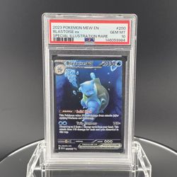 2023 POKEMON MEW EN-151 SPECIAL ILLUSTRATION RARE #200 BLASTOISE EX PSA 10