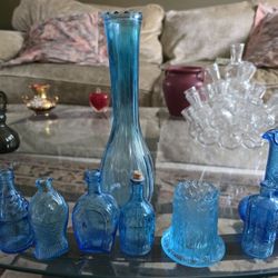 Light Blue Glass Antique Items