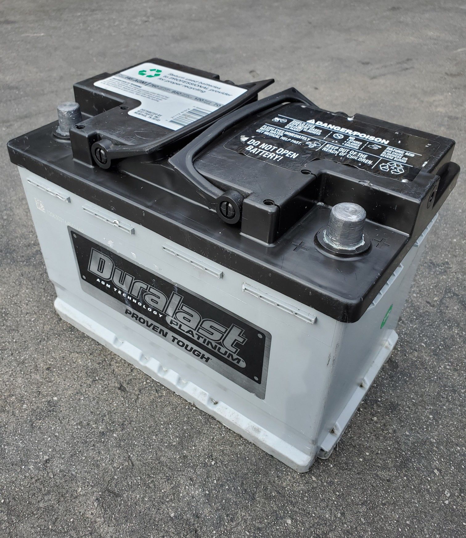 H6AGM Car Battery Group Size 48 Duralast Platinum for Sale in South Gate, CA OfferUp