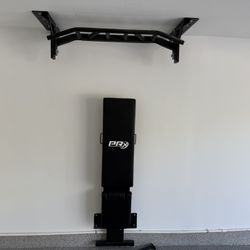 Weight Bench And Pull up Wall mount