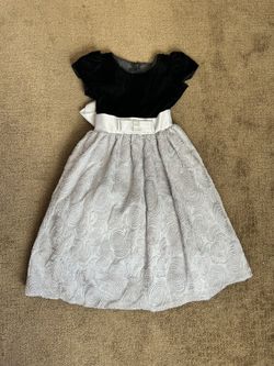 Black & Grey Girls Formal Dress