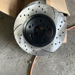 Brand new 2002 Honda Civic front slotted rotors
