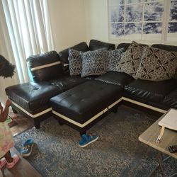 Black Sectional 