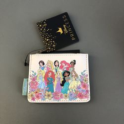  Loungefly Disney Chibi Princess Floral Cardholder