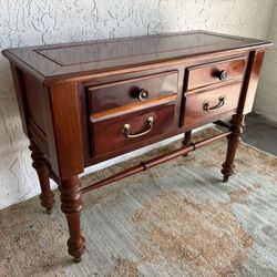 Accent Table, Entryway, Foyer, Hallway. Solid Wood. 2 Deep Top Drawers. Excellent Condition! No Scratches Or Wear.. See Dimensions Below. 