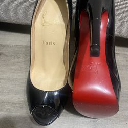 Christian  Louboutin Leather Shoes Size:38/US 7
