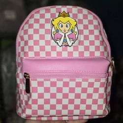 Mini Backpack- Bioworld Princess Peach Mario Bros 