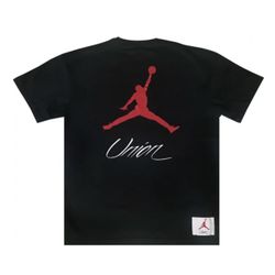 NIKE AIR JORDAN X UNION NRG VAULT AJ FLIGHT JUMPMAN TEE BLACK LIMITED SOLD OUT