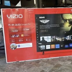 75” Vizio QLED Smart 4K Tv  LED 