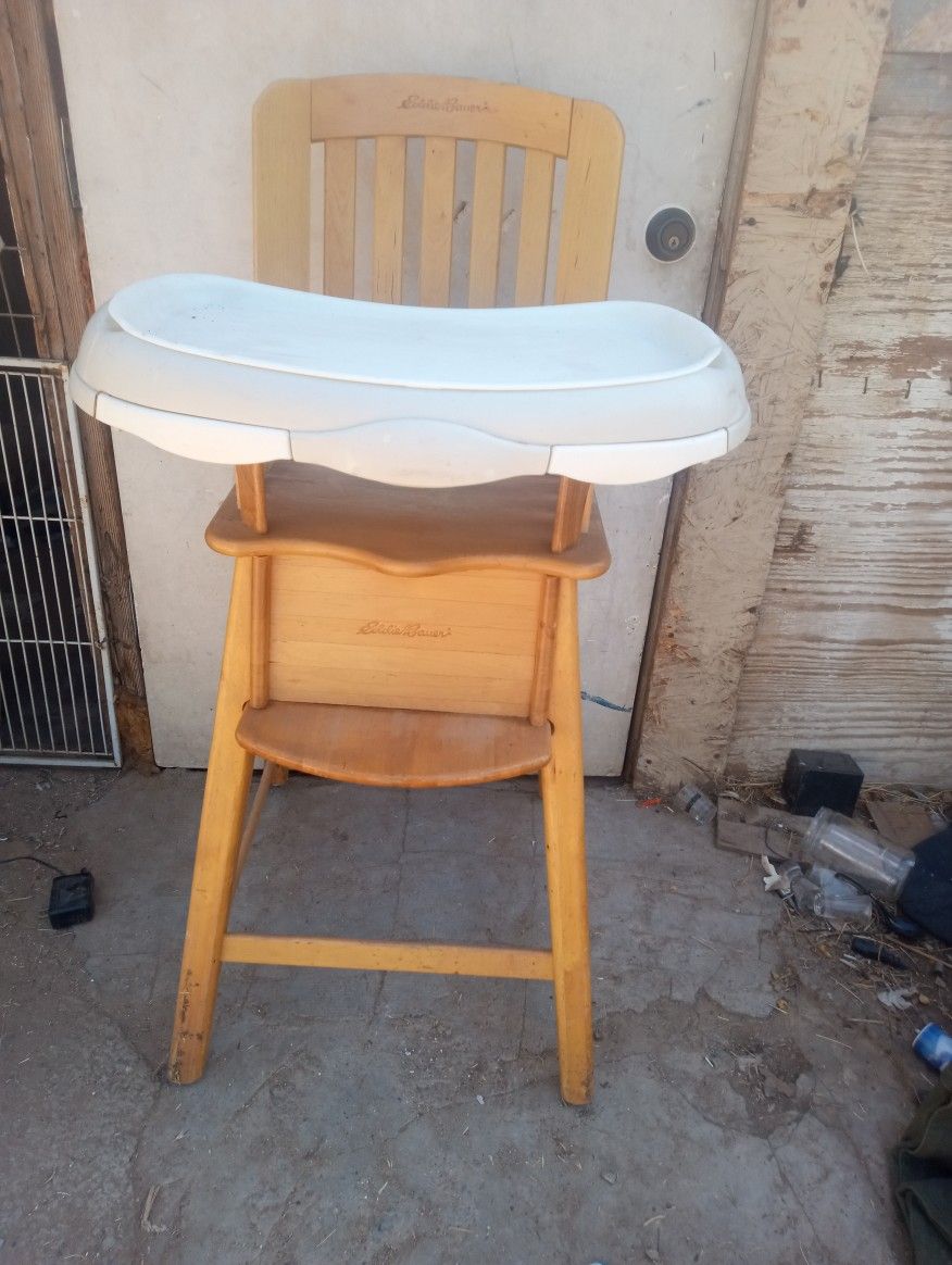 Eddie Bauer Classic Wood High Chair 