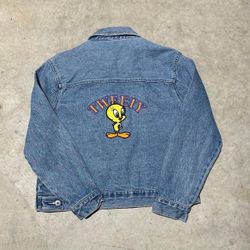 Looney Tunes Tweety denim jacket M 