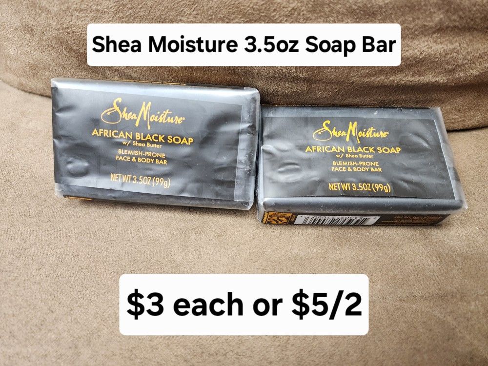 Shea Moisture African Black Soap Bars 3.5oz