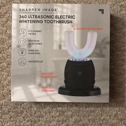 Brand New Sharper Image 360 Ultrasonic Electric Whitening Toothbrush + U-Shaped Brush Head