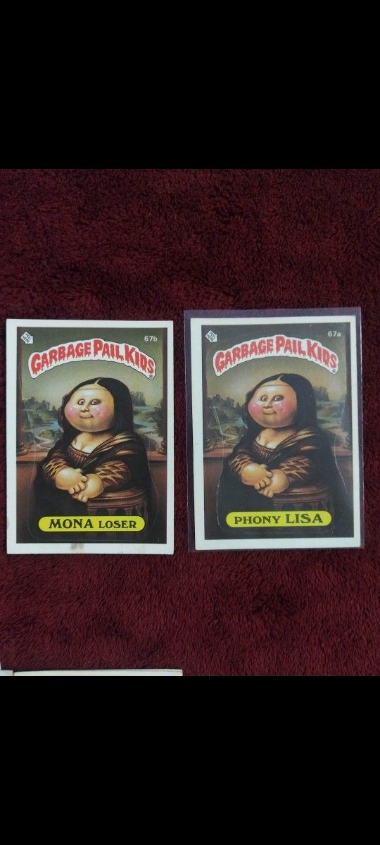 Mona Loser & Phony Lisa Garbage Pail Kids