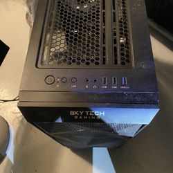 Skytech Gaming Computer + Acer Curved Monitor + Keyboard