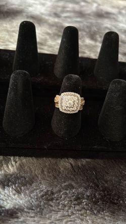 10k gold lab grown diamond ring size 6