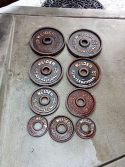 Weider Olympic Weight Plates Set $100 For All