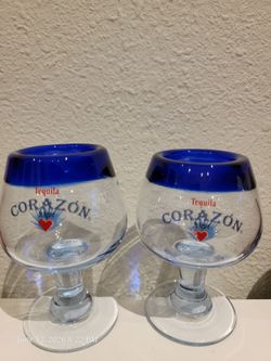Corazon Tequila Footed Shot Glasses