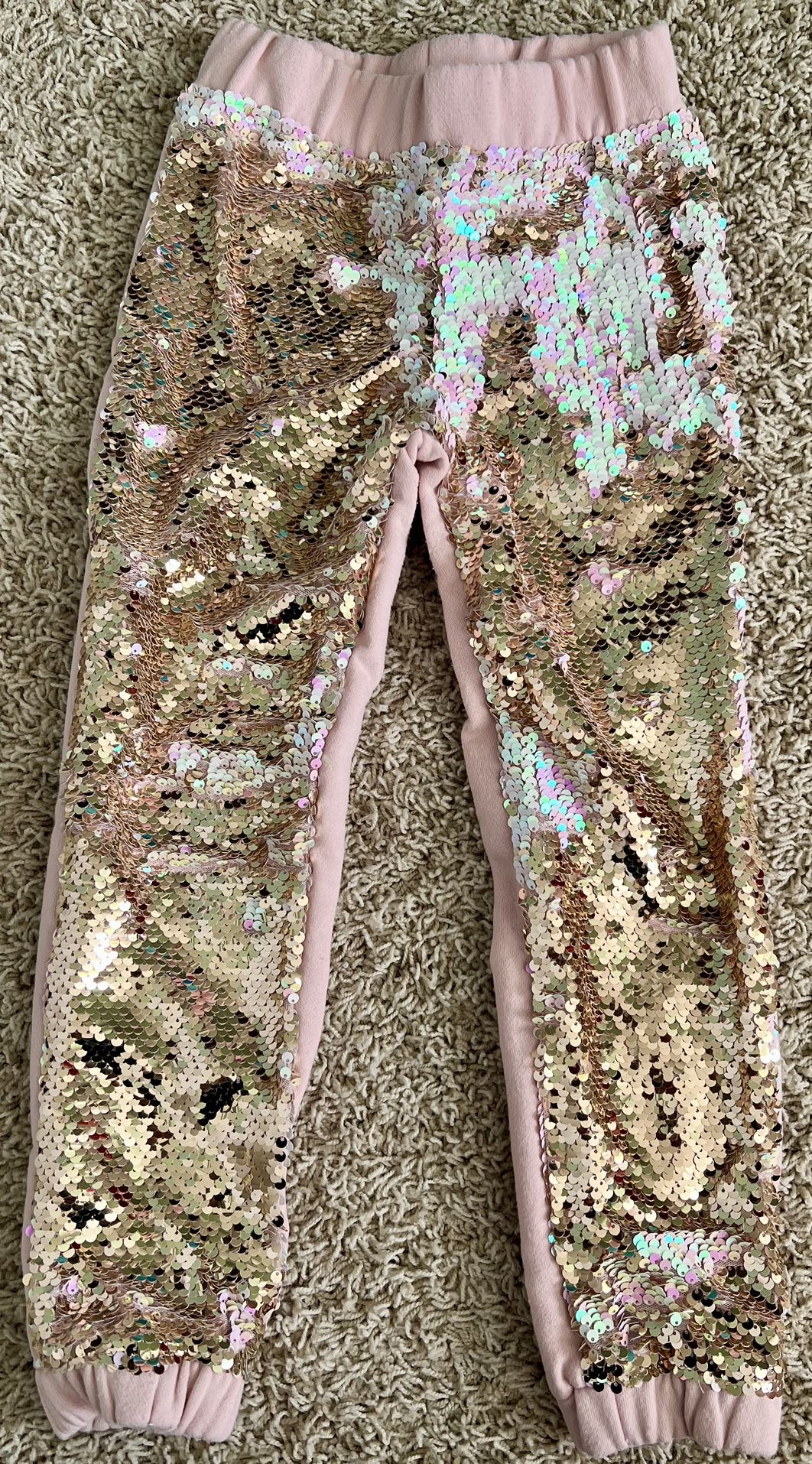 Girls Sequin Jogger Sweatpants