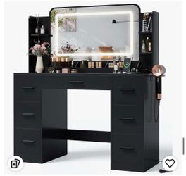 Black Modern LED Vanity