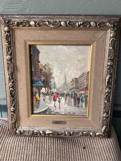 Mid-century Antonio Devity oil painting